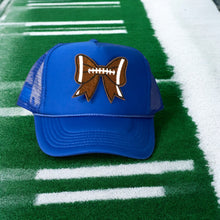 Load image into Gallery viewer, football bow trucker hat
