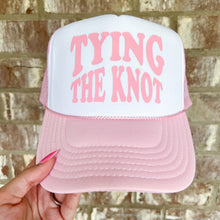 Load image into Gallery viewer, tying the knot trucker hat
