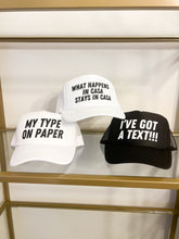 Load image into Gallery viewer, my type on paper trucker hat
