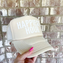 Load image into Gallery viewer, happiest hour trucker hat
