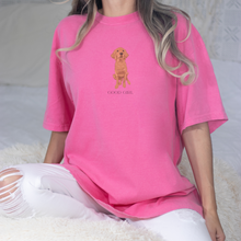 Load image into Gallery viewer, Good Girl Tee | Golden Retriever Shirt Dog Mom Dog Mama Gift Pet Unisex Garment-Dyed T-shirt
