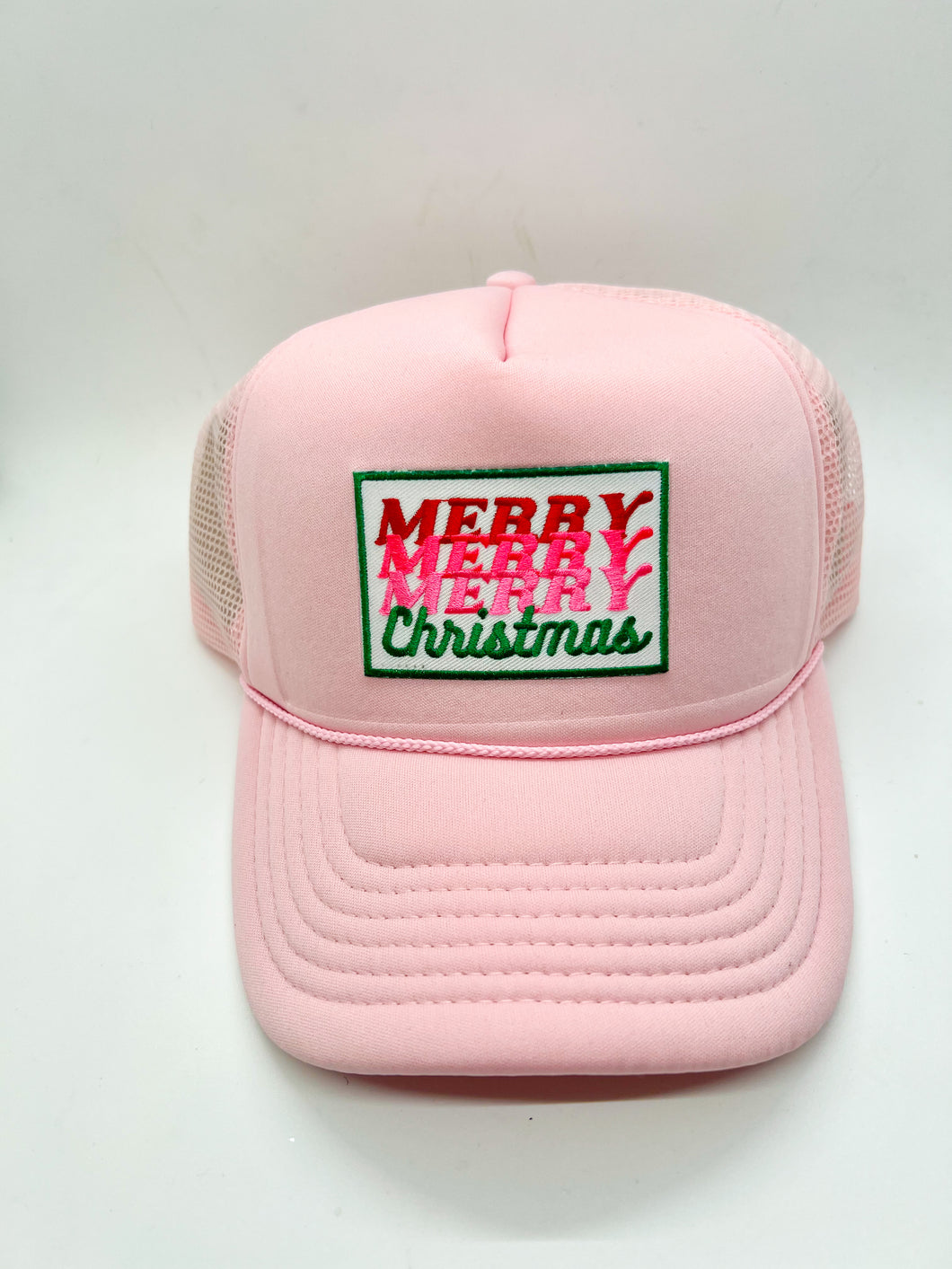 Merry Christmas trucker hat