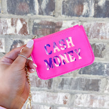 Load image into Gallery viewer, cash money wallet keychain pouch
