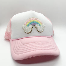 Load image into Gallery viewer, rainbow ears adult trucker hat
