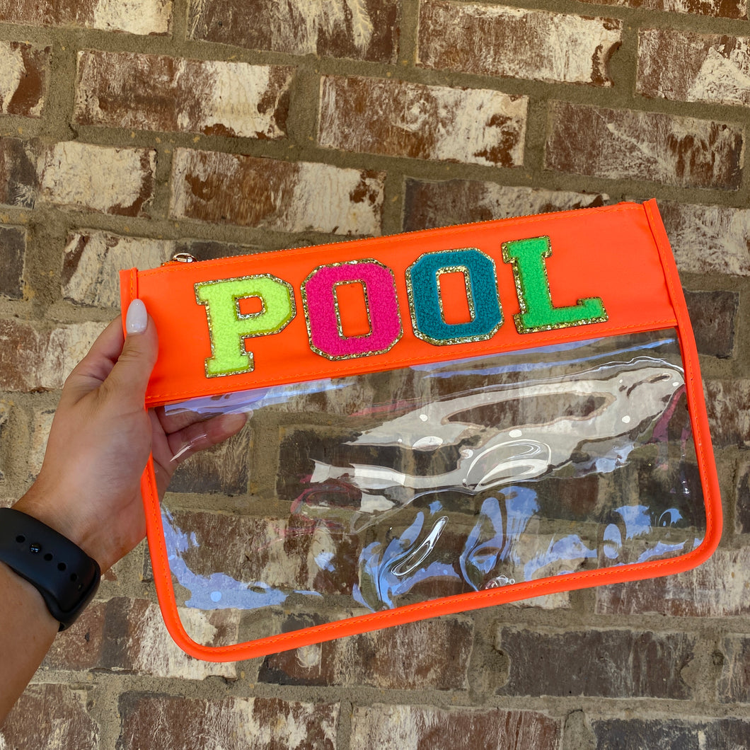 pool | clear zipper pouch