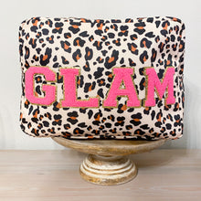 Load image into Gallery viewer, &#39;glam&#39; jumbo leopard pouch
