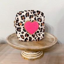 Load image into Gallery viewer, leopard heart mini pouch
