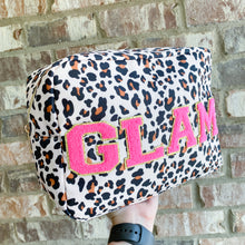 Load image into Gallery viewer, &#39;glam&#39; jumbo leopard pouch

