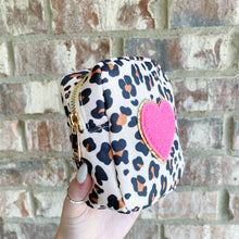 Load image into Gallery viewer, leopard heart mini pouch
