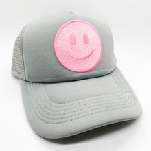 Load image into Gallery viewer, pink smiley face happy hat
