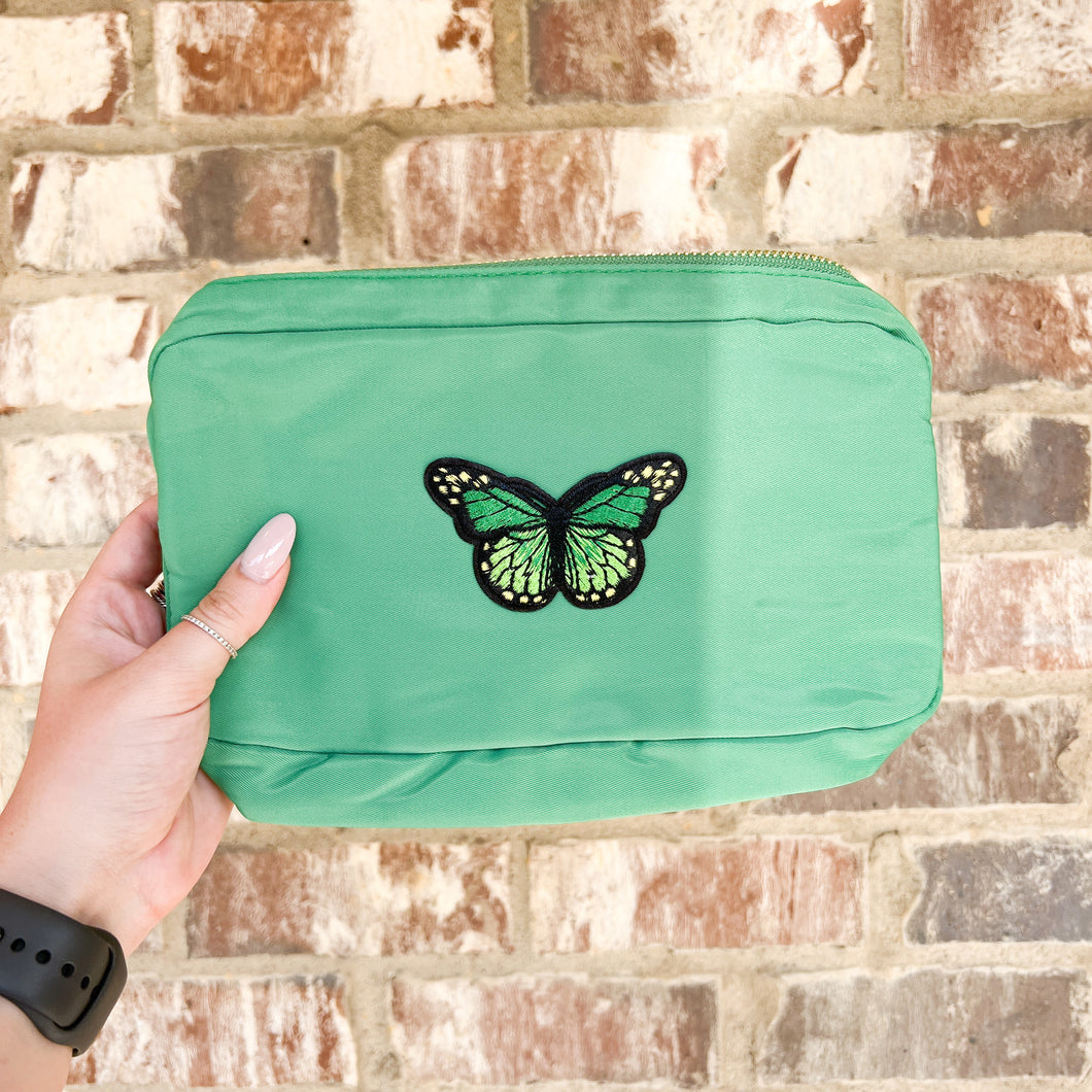 butterfly | medium nylon pouch