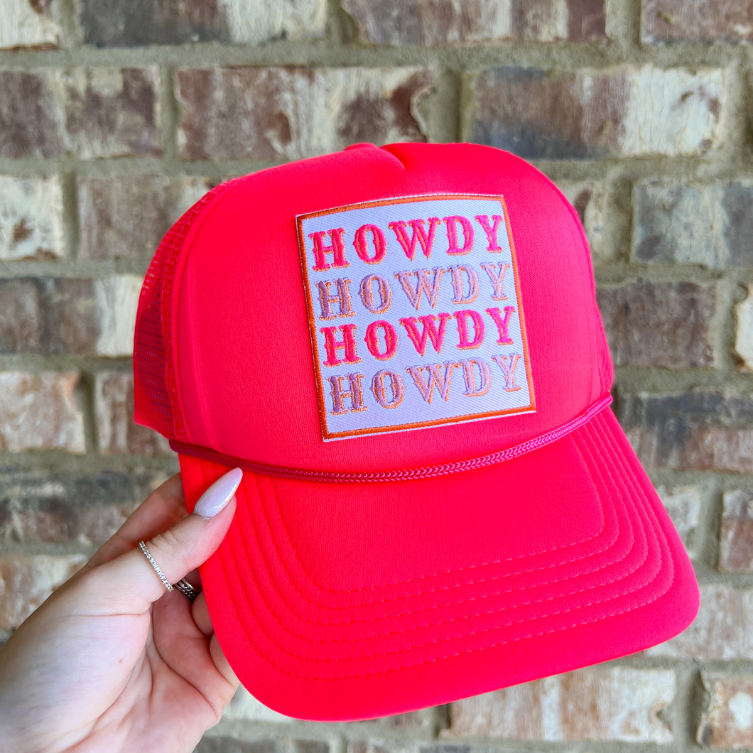 howdy trucker hat