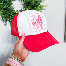 Load image into Gallery viewer, santa baby trucker hat
