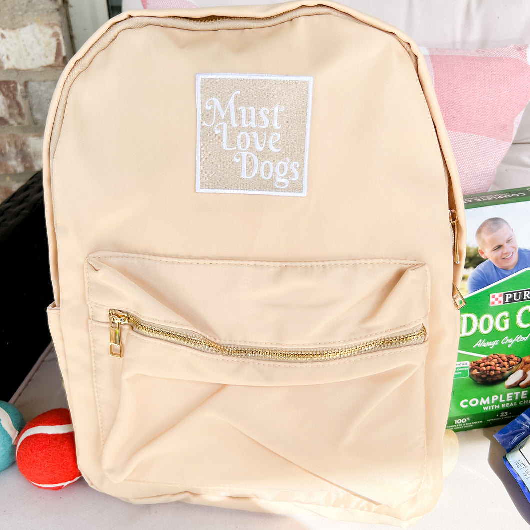 must love dogs | nylon backpack